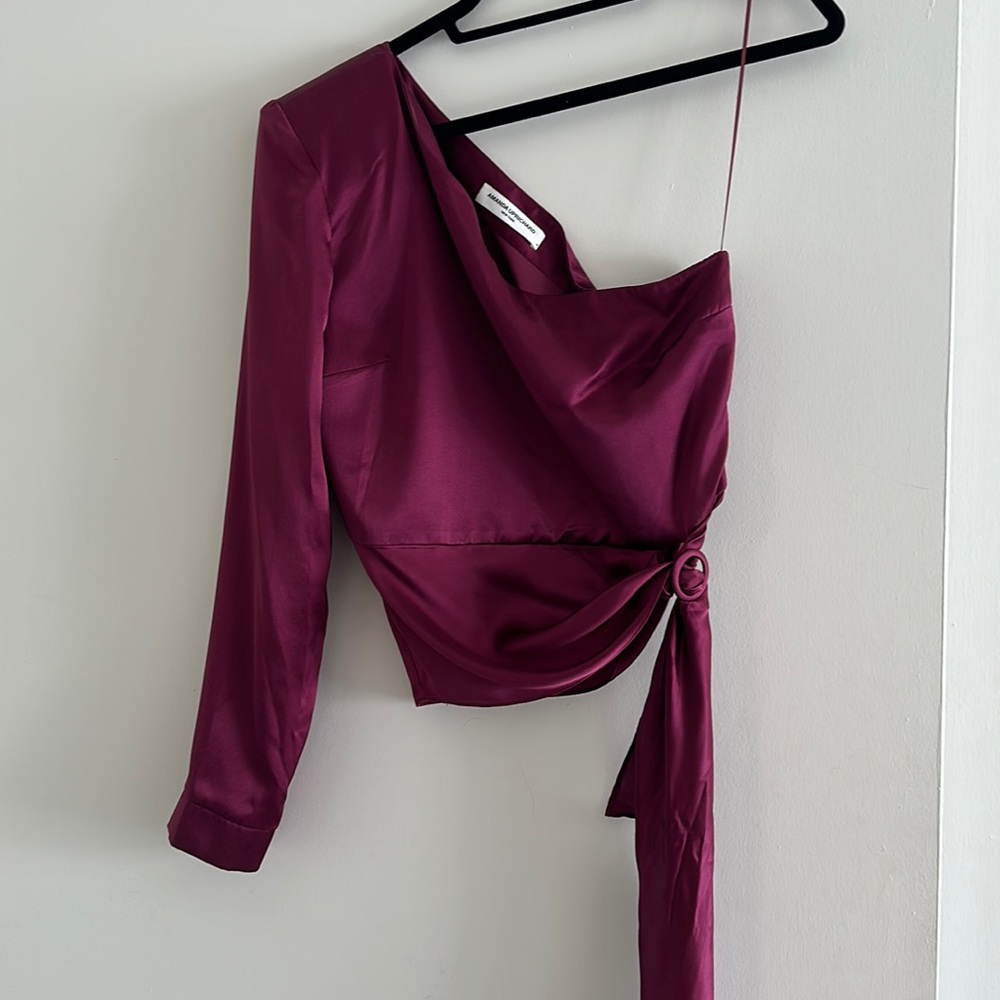 Amanda Uprichard one shoulder top